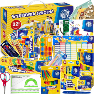 ŠKOLSKÉ LAYET FOR SCHOOL pastelky plastelínové fixy 22 ks ASTRA +3 ZDARMA